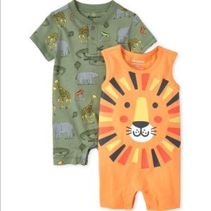 The Children’s Place Baby Boy Romper 2-Pack Bundle NWT